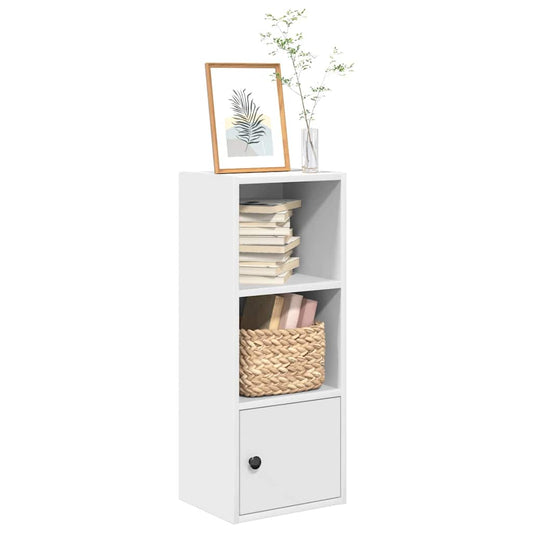 Bokhylle hvit 31x24x77 cm konstruert tre