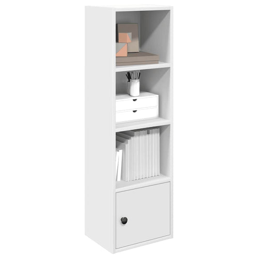 Bokhylle hvit 31x24x102 cm konstruert tre