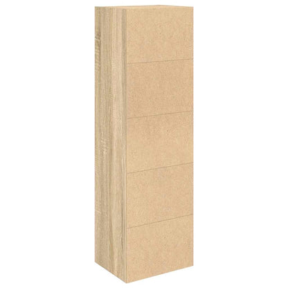 Bokhylle sonoma eik 31x24x102 cm konstruert tre