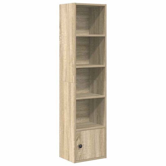 Bokhylle sonoma eik 31x24x127 cm konstruert tre