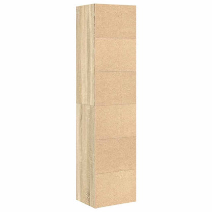 Bokhylle sonoma eik 31x24x127 cm konstruert tre