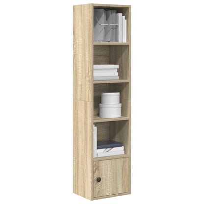 Bokhylle sonoma eik 31x24x127 cm konstruert tre