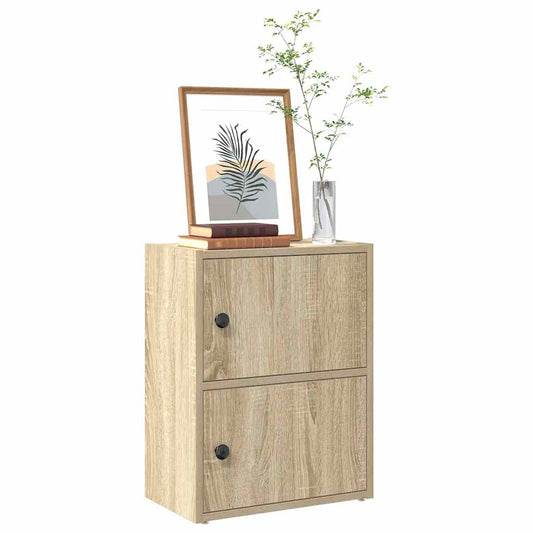 Bokhylle sonoma eik 40x24x52 cm konstruert tre