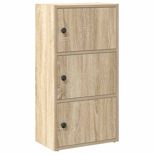 Bokhylle sonoma eik 40x24x77 cm konstruert tre