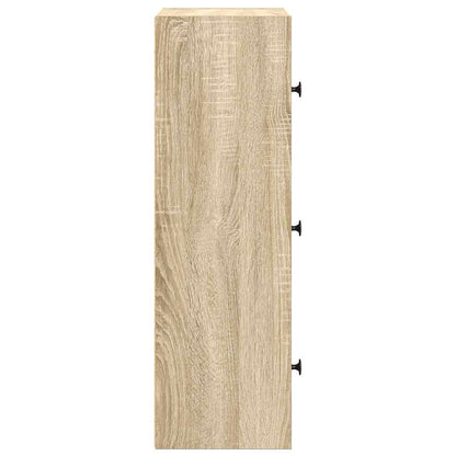Bokhylle sonoma eik 40x24x77 cm konstruert tre