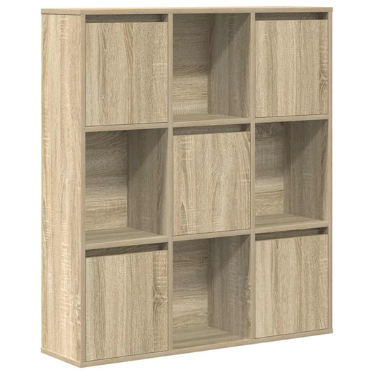 Bokhylle sonoma eik 89x24x101,5 cm konstruert tre