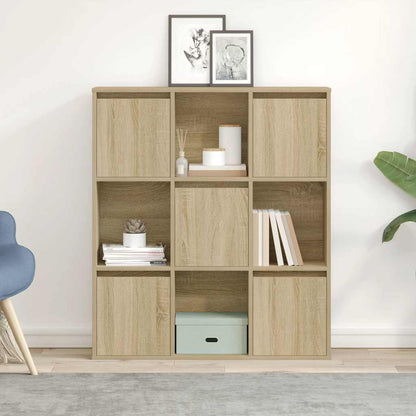 Bokhylle sonoma eik 89x24x101,5 cm konstruert tre