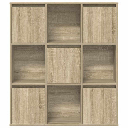 Bokhylle sonoma eik 89x24x101,5 cm konstruert tre