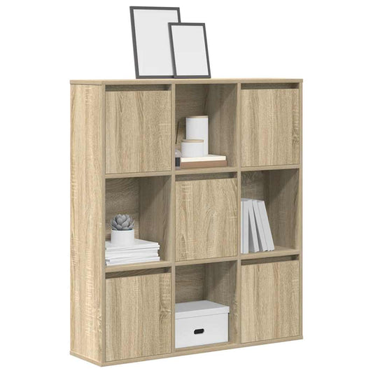 Bokhylle sonoma eik 89x24x101,5 cm konstruert tre