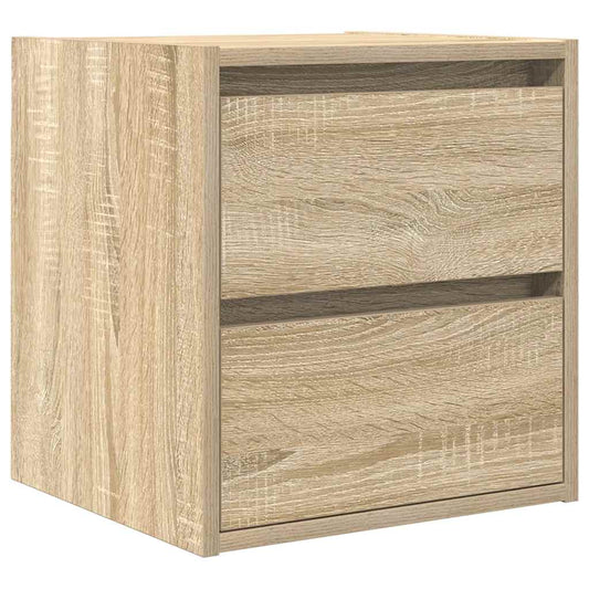 Veggmontert nattbord sonoma eik 38x34x40 cm