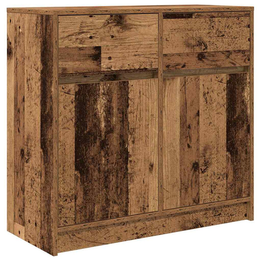 Skjenk med skuff gammelt tre 80x34x76 cm konstruert tre
