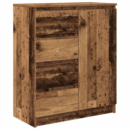 Skjenk med skuffer gammelt tre 71x35x84 cm konstruert tre