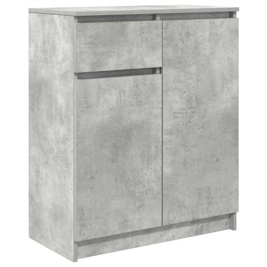 Skjenk med skuff betonggrå 71x35x84 cm konstruert tre