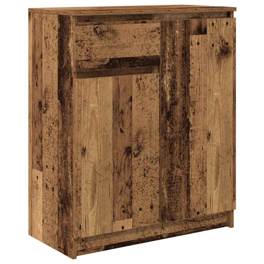 Skjenk med skuff gammelt tre 71x35x84 cm konstruert tre