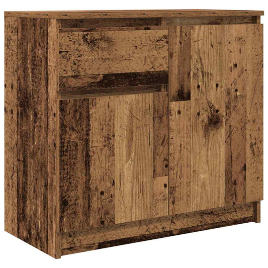 Skjenk med skuff gammelt tre 71x35x65 cm konstruert tre