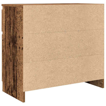 Skjenk med skuff gammelt tre 71x35x65 cm konstruert tre