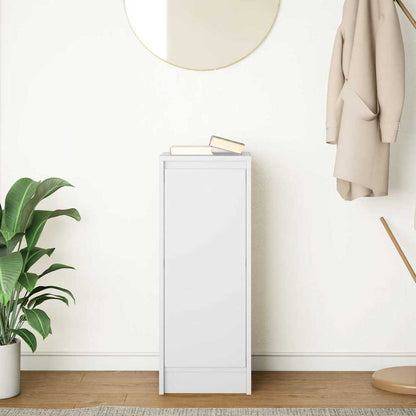 Skjenk hvit 29,5x34x76 cm konstruert tre