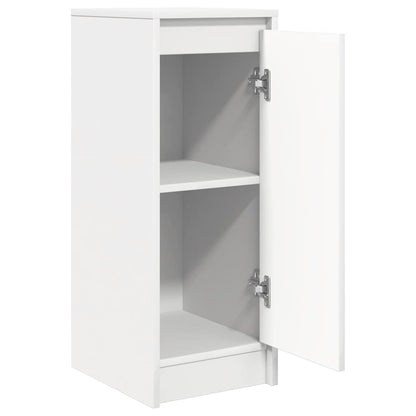 Skjenk hvit 29,5x34x76 cm konstruert tre