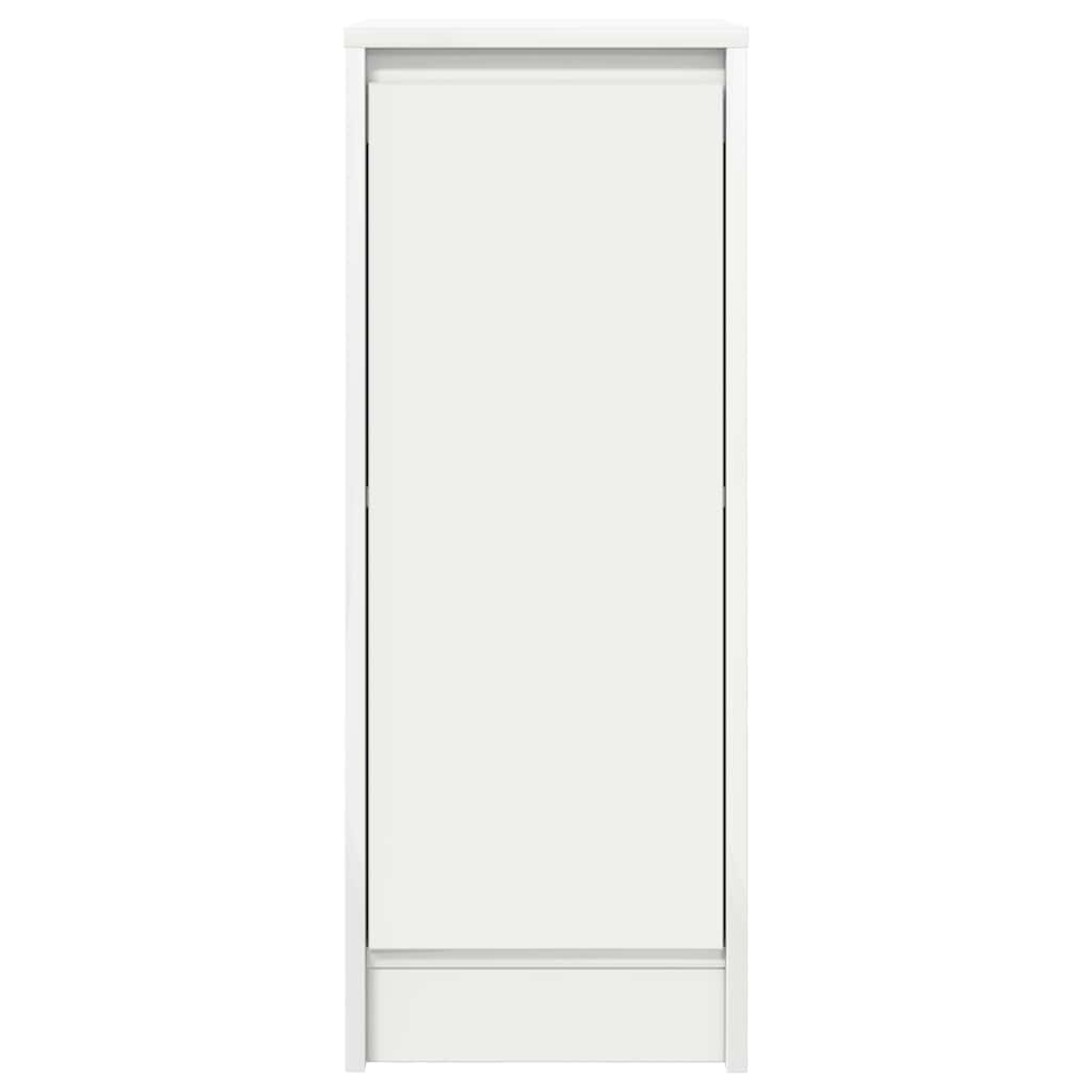 Skjenk hvit 29,5x34x76 cm konstruert tre