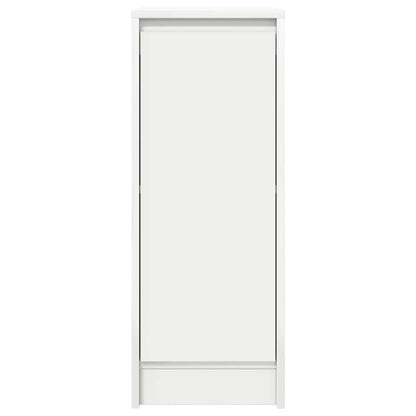 Skjenk hvit 29,5x34x76 cm konstruert tre