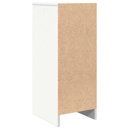 Skjenk hvit 29,5x34x76 cm konstruert tre