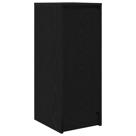 Skjenk svart eik 29,5x34x76 cm konstruert tre