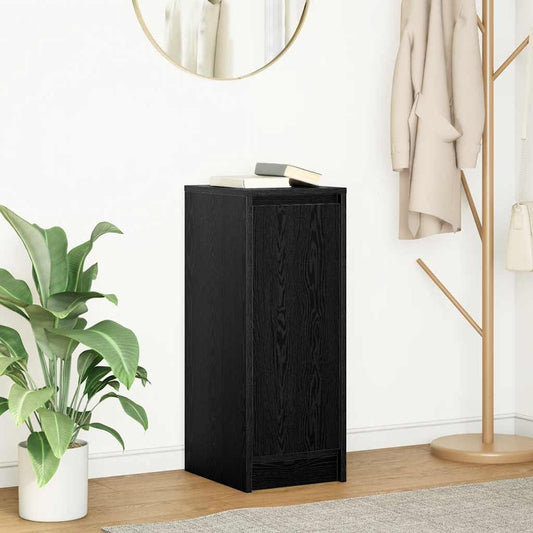 Skjenk svart eik 29,5x34x76 cm konstruert tre