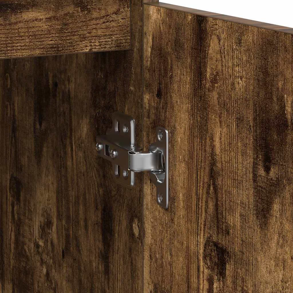 Skjenk røkt eik 29,5x34x76 cm konstruert tre