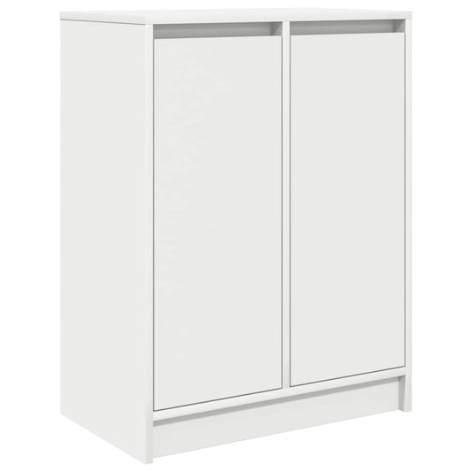Skjenk hvit 57x34x76 cm konstruert tre