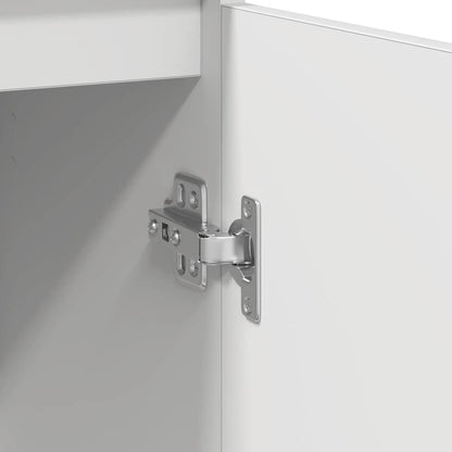 Skjenk hvit 57x34x76 cm konstruert tre