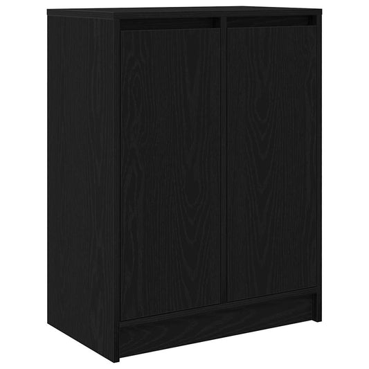 Skjenk svart eik 57x34x76 cm konstruert tre