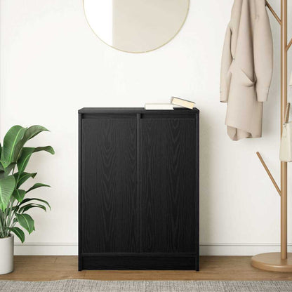 Skjenk svart eik 57x34x76 cm konstruert tre