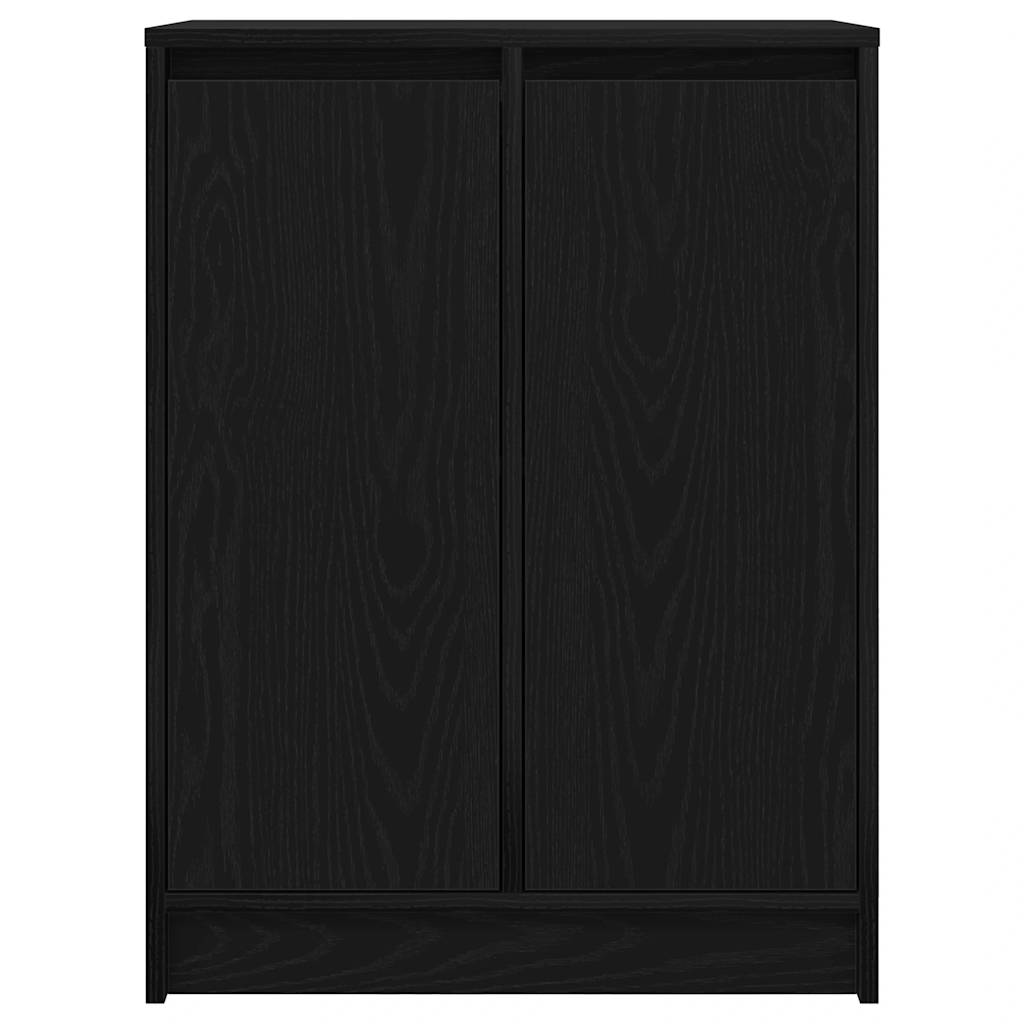 Skjenk svart eik 57x34x76 cm konstruert tre