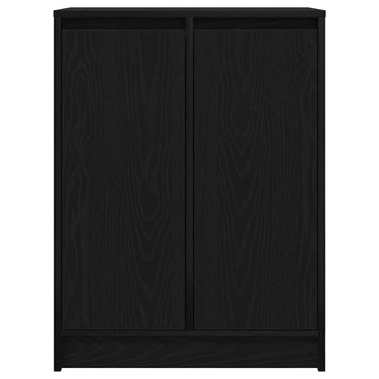 Skjenk svart eik 57x34x76 cm konstruert tre