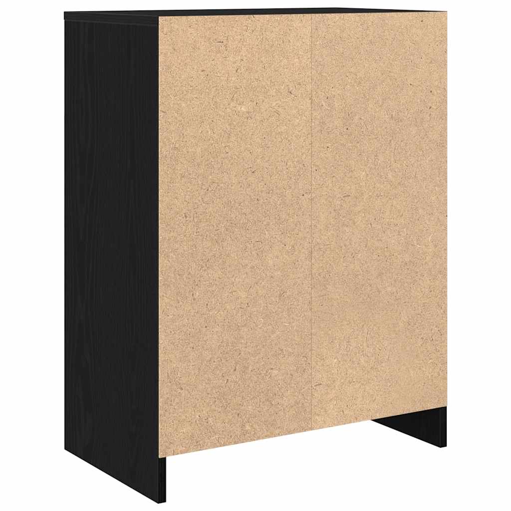 Skjenk svart eik 57x34x76 cm konstruert tre