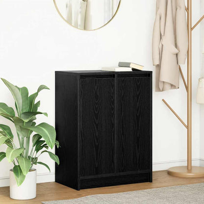 Skjenk svart eik 57x34x76 cm konstruert tre