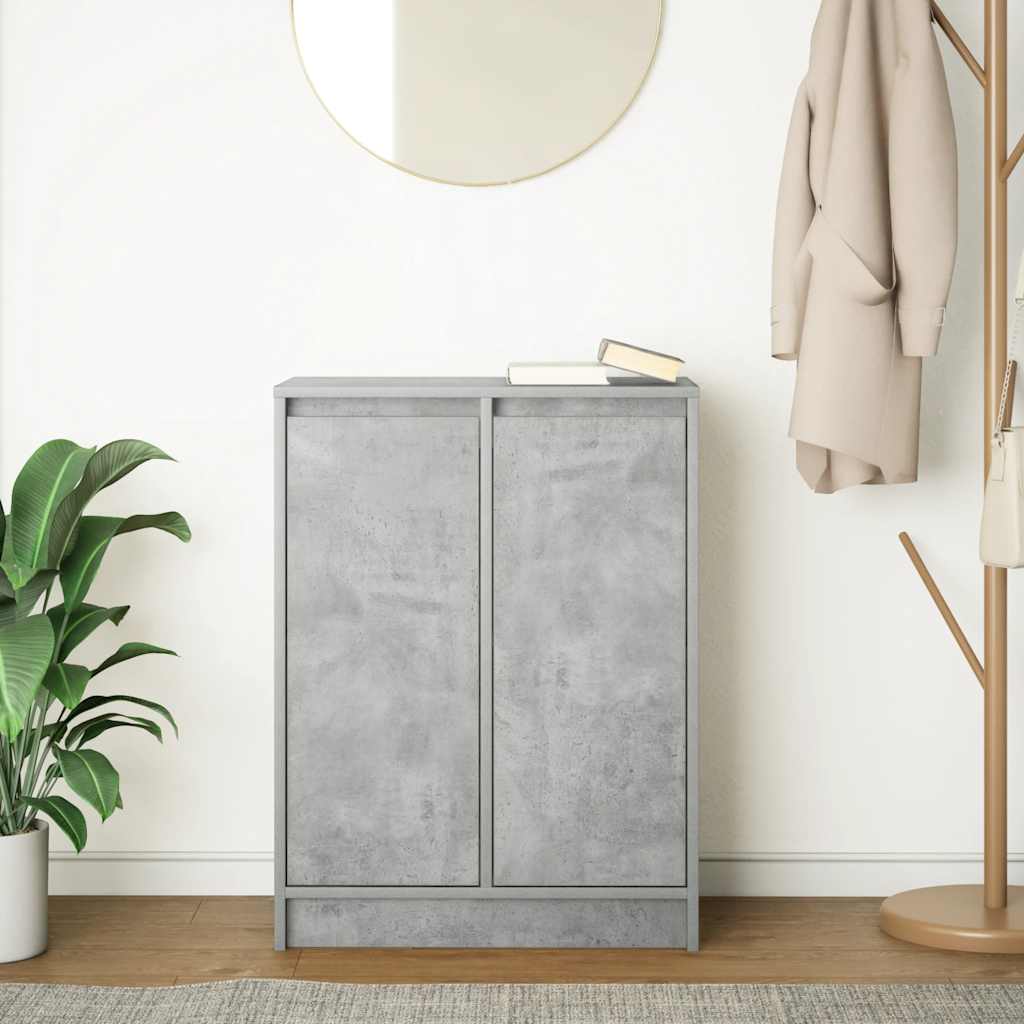 Skjenk betonggrå 57x34x76 cm konstruert tre