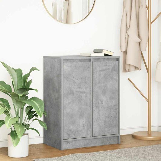 Skjenk betonggrå 57x34x76 cm konstruert tre