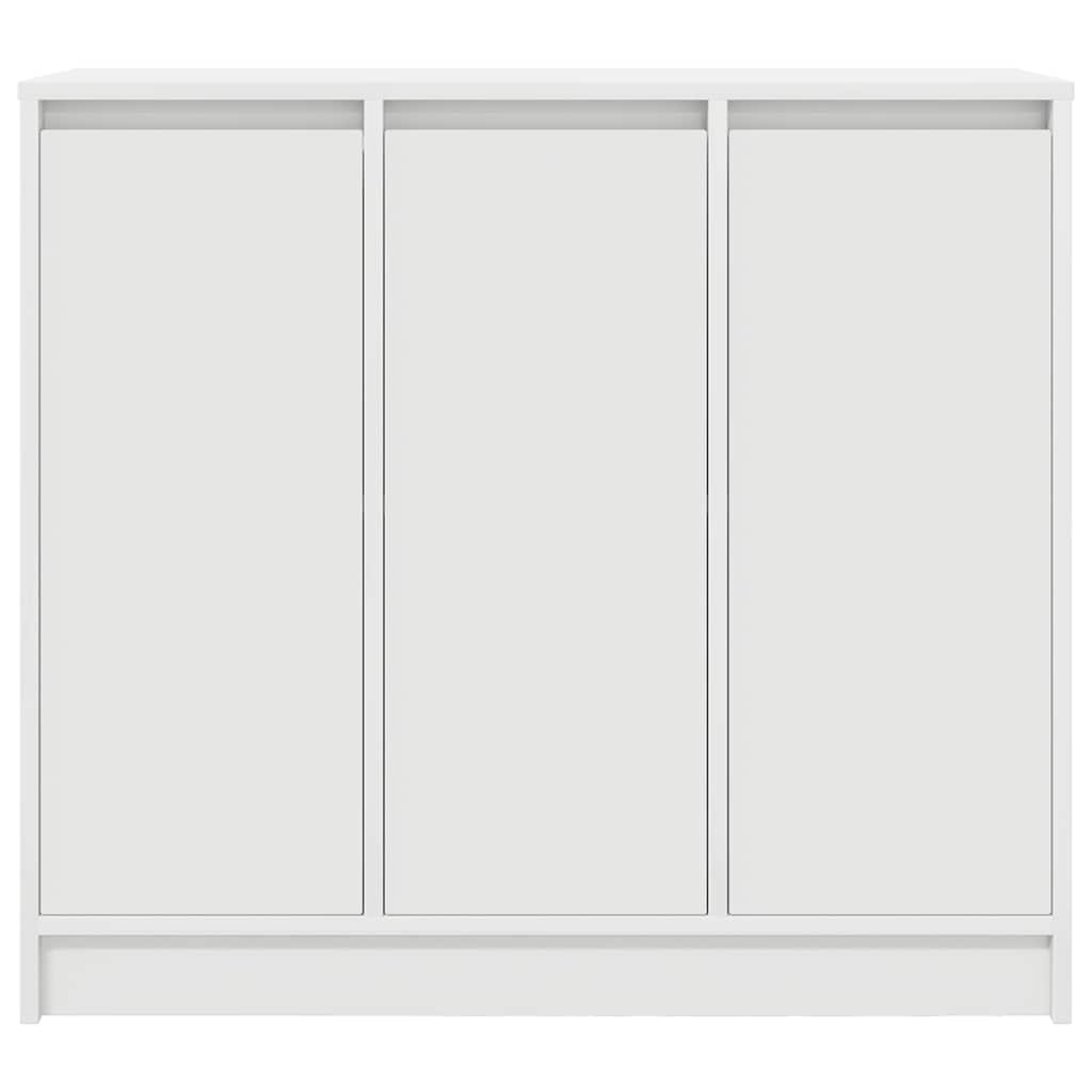 Skjenk hvit 85x34x76 cm konstruert tre