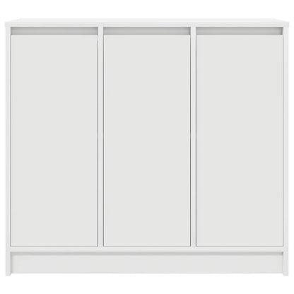 Skjenk hvit 85x34x76 cm konstruert tre