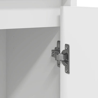 Skjenk hvit 85x34x76 cm konstruert tre