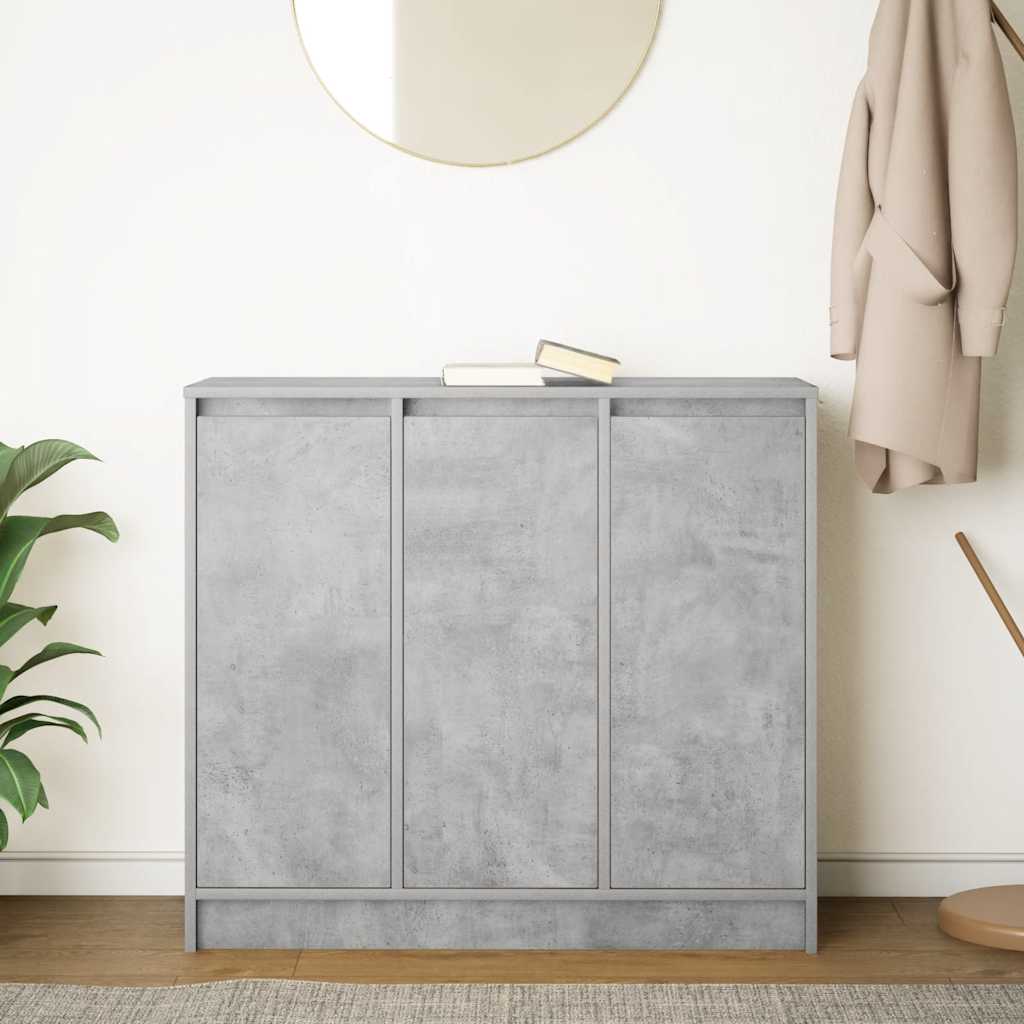 Skjenk betonggrå 85x34x76 cm konstruert tre