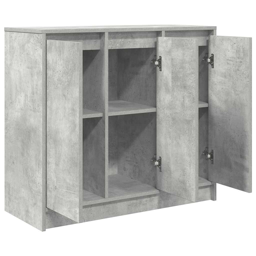 Skjenk betonggrå 85x34x76 cm konstruert tre