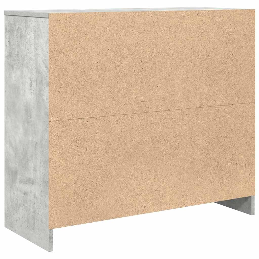 Skjenk betonggrå 85x34x76 cm konstruert tre