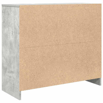 Skjenk betonggrå 85x34x76 cm konstruert tre