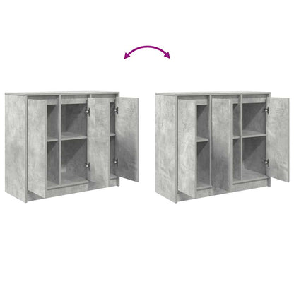 Skjenk betonggrå 85x34x76 cm konstruert tre