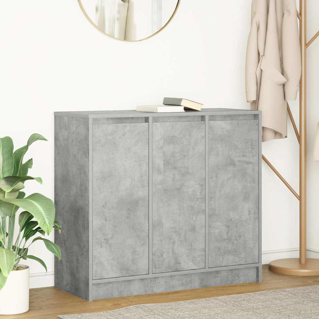 Skjenk betonggrå 85x34x76 cm konstruert tre