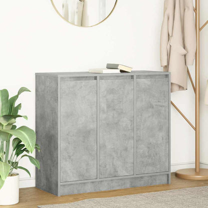 Skjenk betonggrå 85x34x76 cm konstruert tre