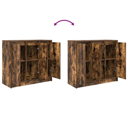 Skjenk røkt eik 85x34x76 cm konstruert tre
