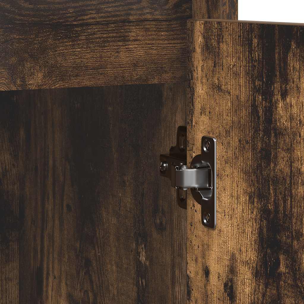 Skjenk røkt eik 85x34x76 cm konstruert tre